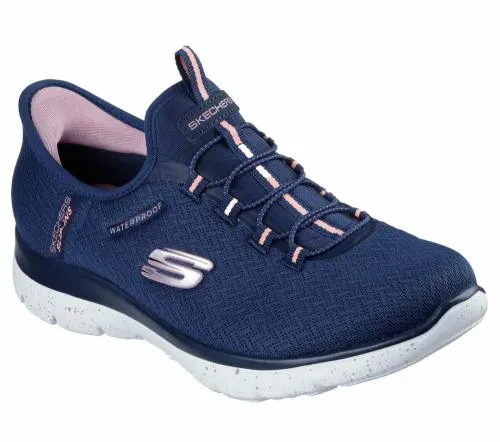 Slipins Waterproof Summits 8211 Best Choice Navy Coral Women SKECHERS SlipOn