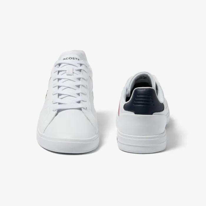 Sneakers Men Lacoste Men039s Europa Pro Leather Heel Pop Sneakers Whtnvyred 407