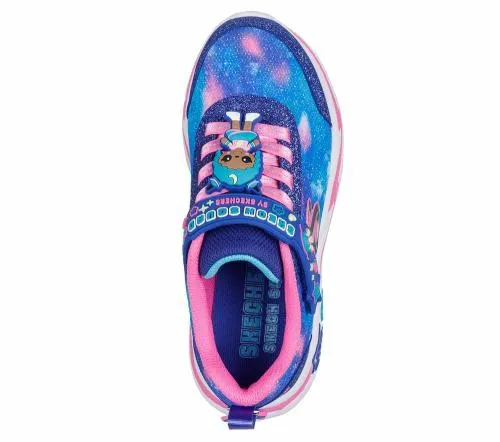 Snuggle Sneaks 8211 Skech Squad Navy Multi Kids SKECHERS Big Kids UK Sizes 36