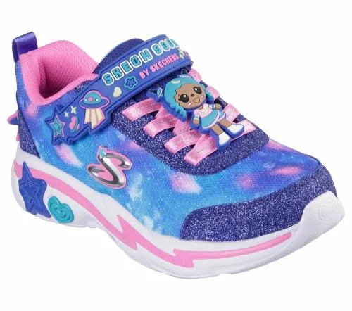 Snuggle Sneaks 8211 Skech Squad Navy Multi Kids SKECHERS Big Kids UK Sizes 36