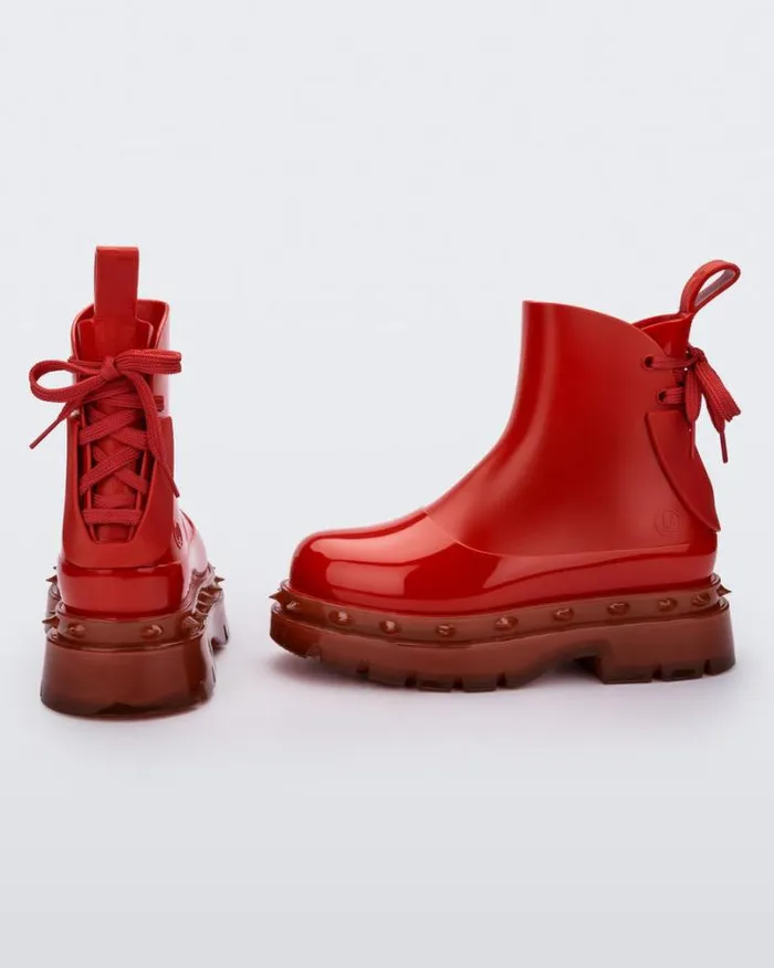 Spikes Boot Red Women Melissa Boots