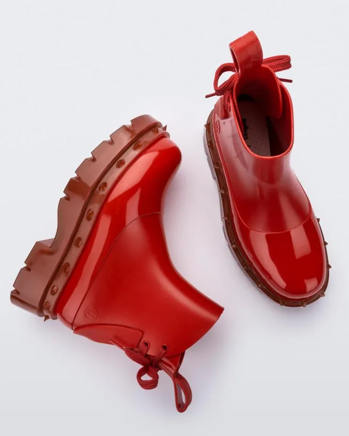 Spikes Boot Red Women Melissa Boots