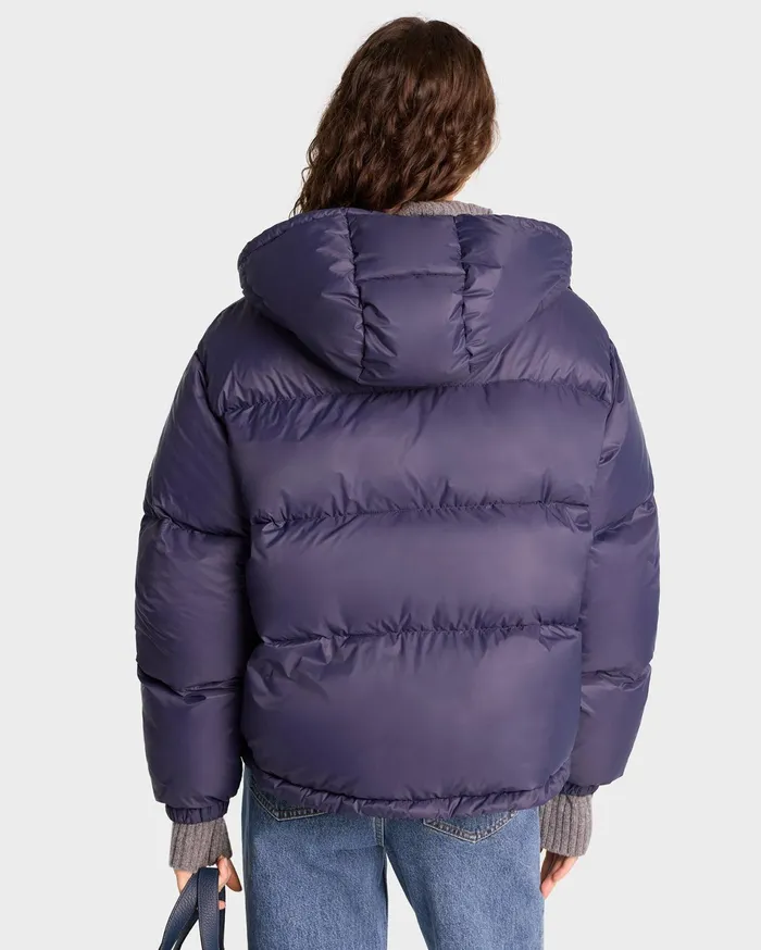Sporty and Rich Coats Women Crown Puffer Jacket 8211 Navy