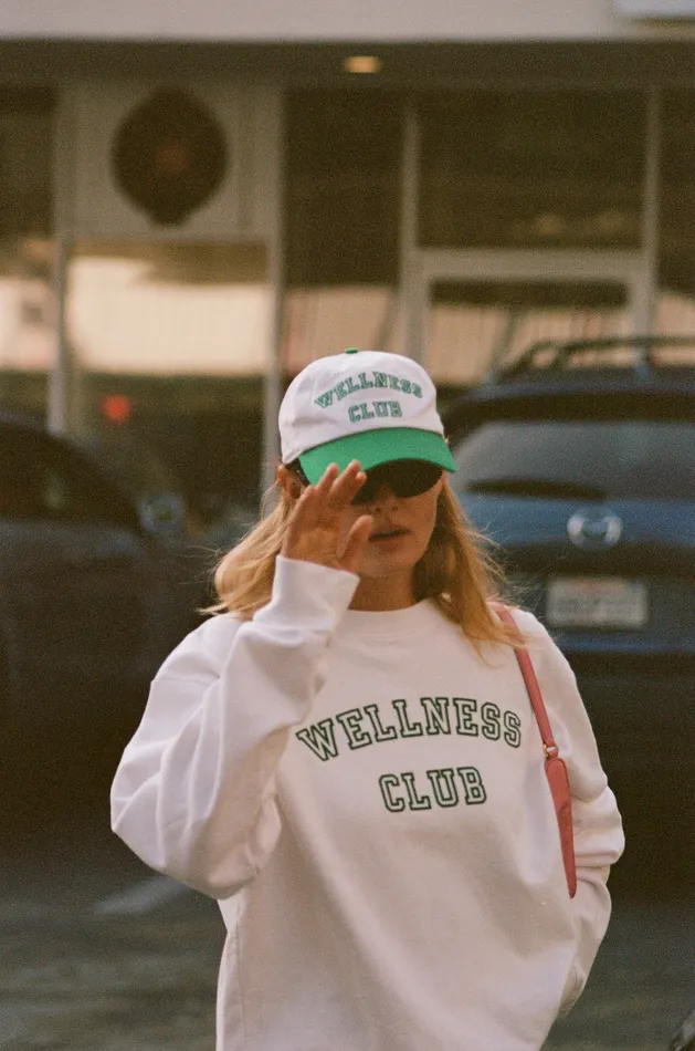 Sporty and Rich Hats Women Wellness Club Hat 8211 WhiteVerde