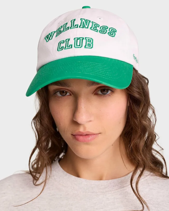 Sporty and Rich Hats Women Wellness Club Hat 8211 WhiteVerde