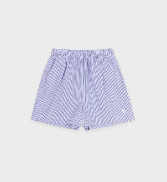 Sporty and Rich Shirting Women SRC Poplin Short 8211 Navy Striped