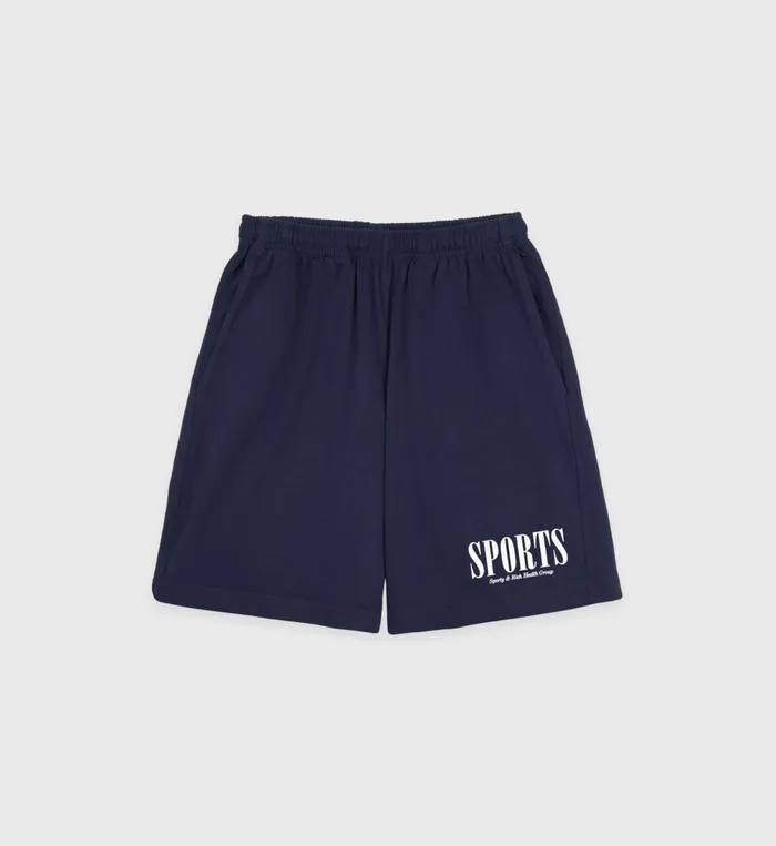 Sporty and Rich Shorts Men Sports Gym Short 8211 NavyWhite