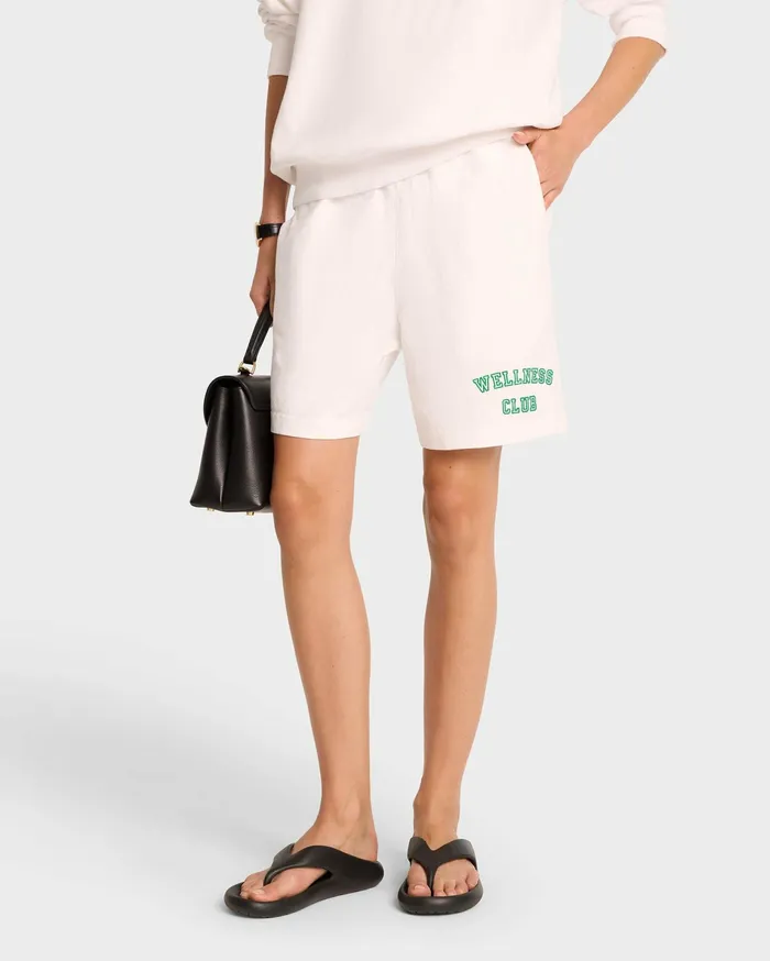 Sporty and Rich Shorts Men Wellness Club Gym Short 8211 WhiteVerde