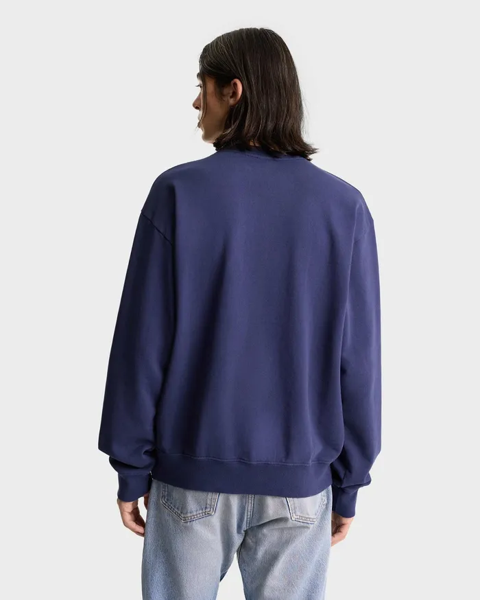 Sporty and Rich Sweatshirts Women California Crewneck 8211 NavyGold