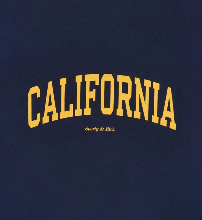 Sporty and Rich TShirts and Tops Women California TShirt 8211 NavyGold