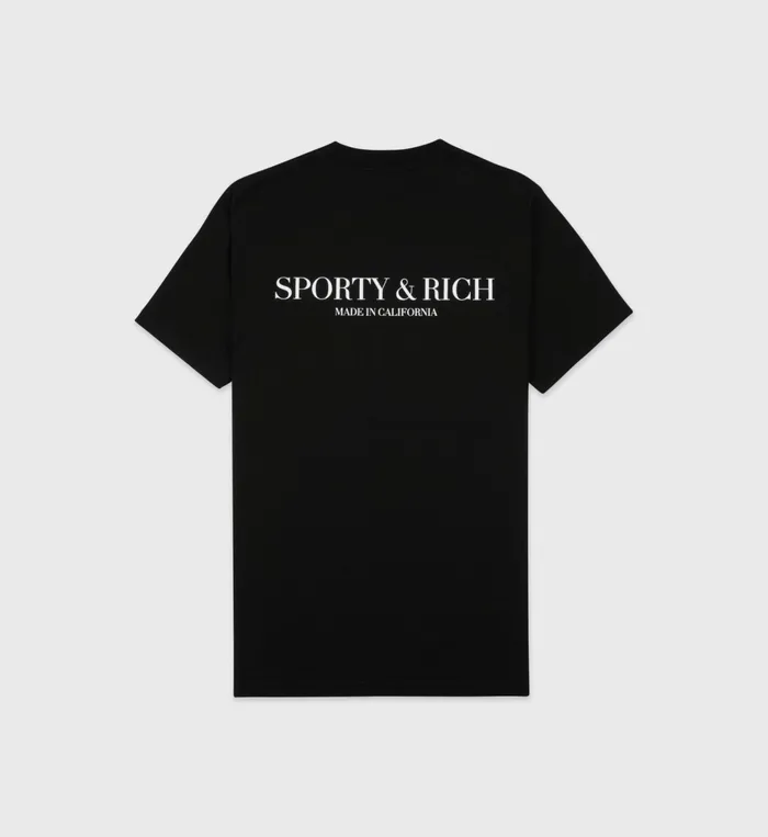 Sporty and Rich TShirts and Tops Women Made In California TShirt 8211 BlackWhite