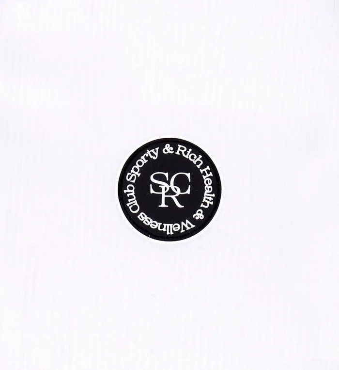 Sporty and Rich TShirts and Tops Women SRHWC Ribbed Tank 8211 WhiteBlack