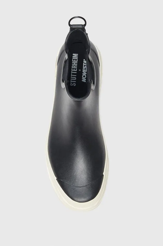 Stutterheim Black And White Chelsea Rainwalker Boots Women Chelsea Boots