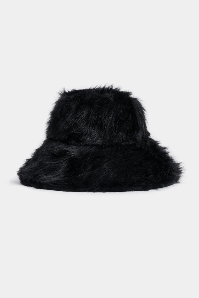 Stutterheim Bockholmen Faux Black Black Women Bucket Hats