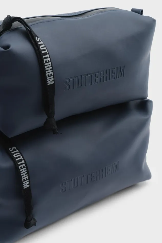 Stutterheim Container Large Wash Bag Navy Women Wash Bags