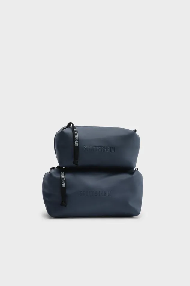 Stutterheim Container Large Wash Bag Navy Women Wash Bags