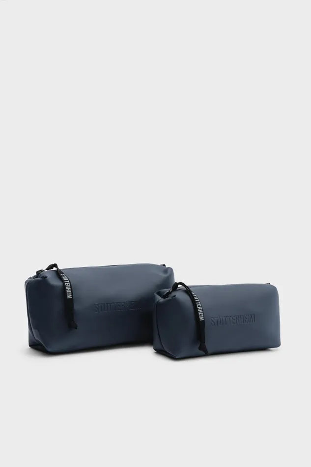 Stutterheim Container Large Wash Bag Navy Women Wash Bags