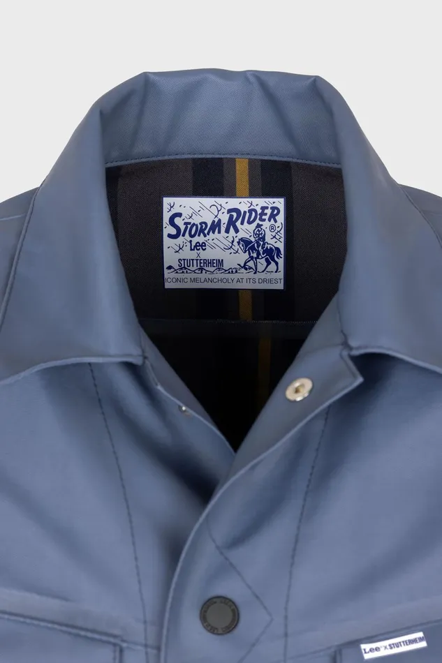Stutterheim Lee X STUTTERHEIM Storm Rider Jacket Ash Blue Men Raincoats