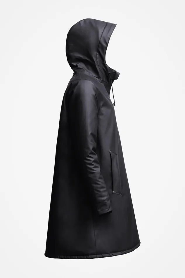 Stutterheim Mosebacke Winter Jacket Black Women Winter Coats