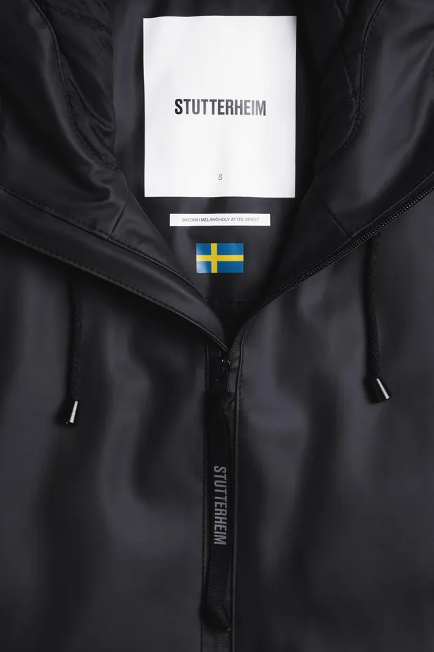 Stutterheim Mosebacke Winter Jacket Black Women Winter Coats