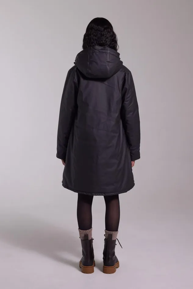 Stutterheim Mosebacke Winter Jacket Black Women Winter Coats