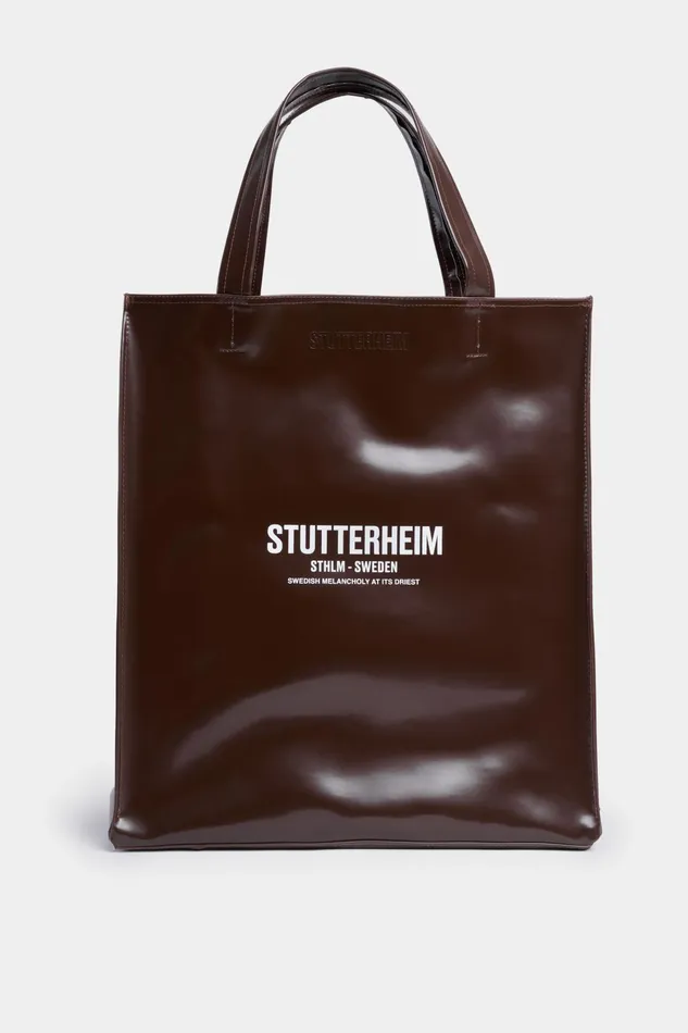 Stutterheim Stylist Opal Bag Dark Brown Opal Women Tote Bags