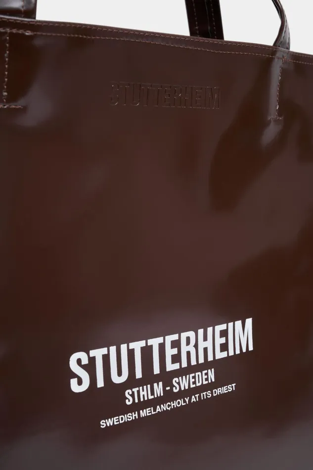 Stutterheim Stylist Opal Bag Dark Brown Opal Women Tote Bags