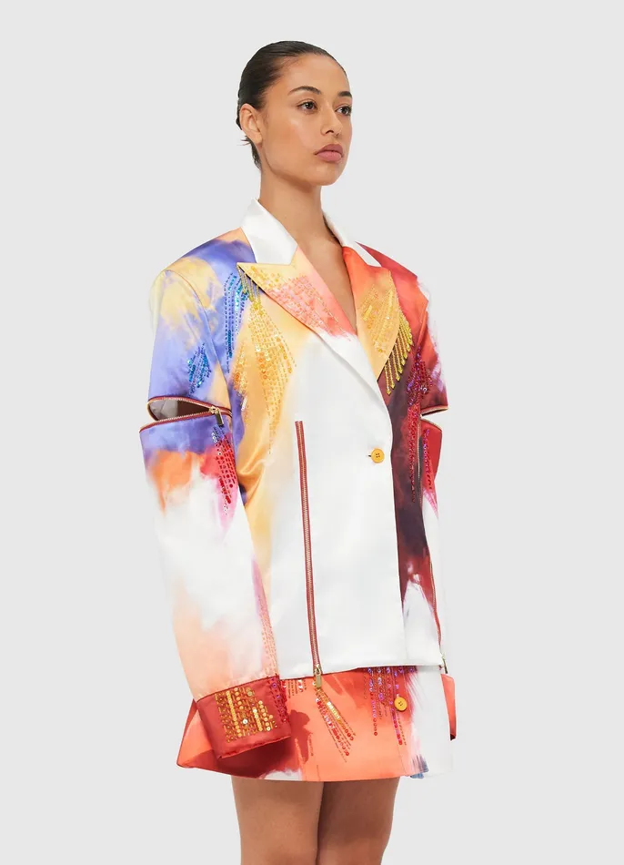 Suiting Brielle Blazer 8211 Reminiscence Print LEO LIN Women