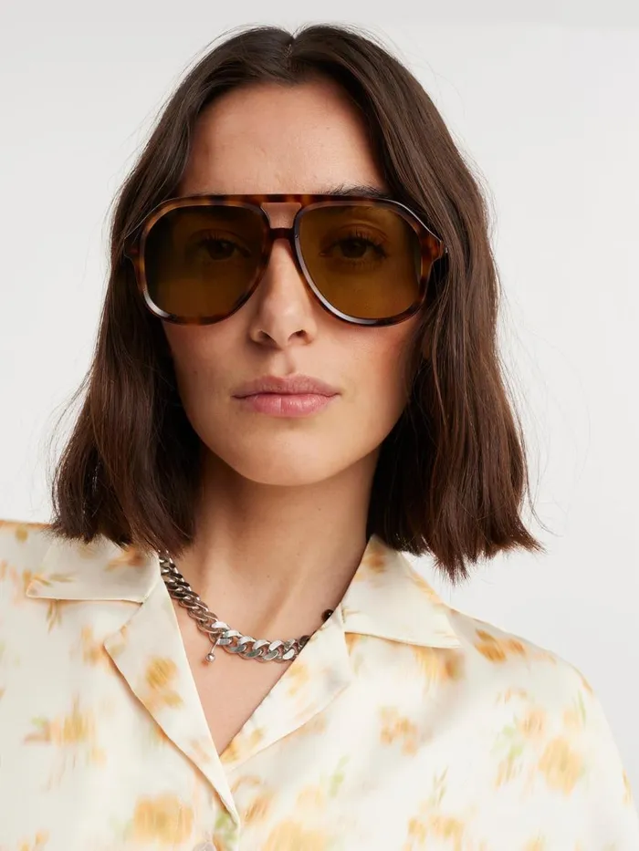 Sunglasses WomenMen Holzweiler Tom Frame Brown Mix