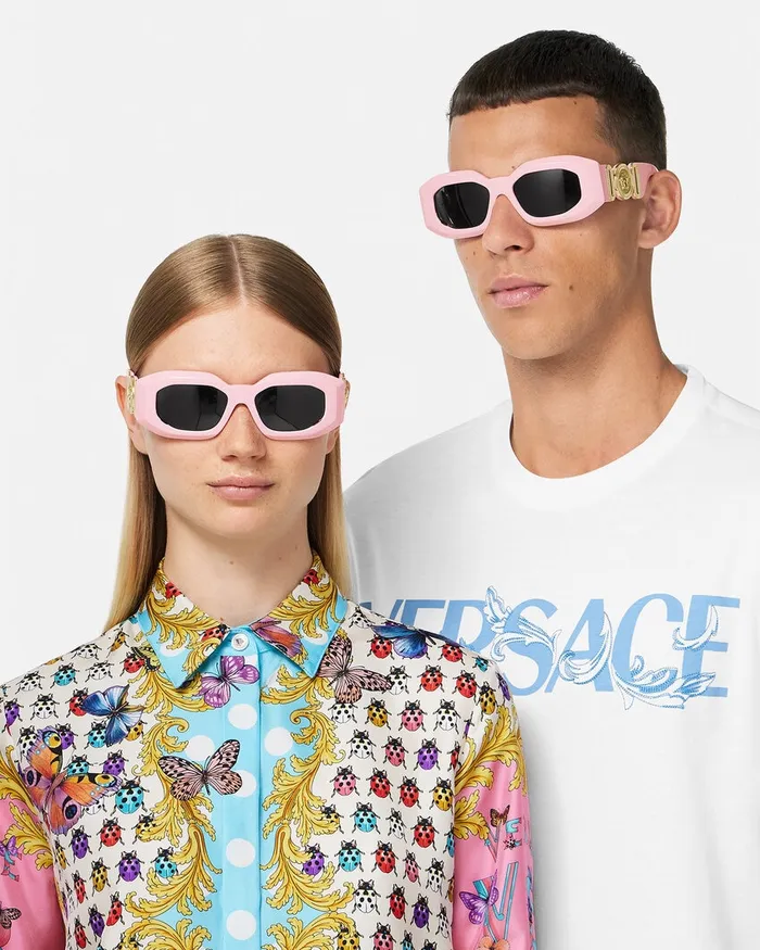 Sunglasses WomenMen Versace Maxi Medusa Biggie Sunglasses Pink