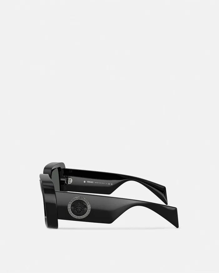 Sunglasses WomenMen Versace Medusa Medallion Sunglasses Blackgold