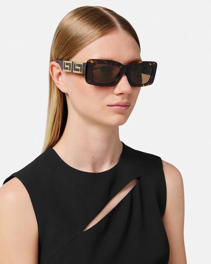 Sunglasses Women Versace Endless Greca Sunglasses Havana