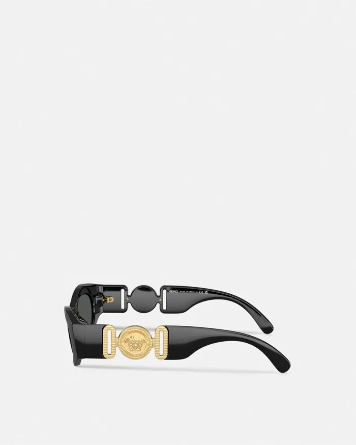 Sunglasses Women Versace Medusa Biggie CatEye Sunglasses Blackgold