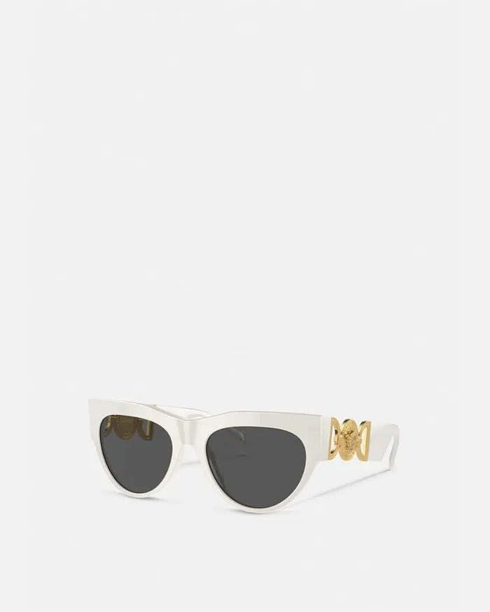 Sunglasses Women Versace Winged Medusa Sunglasses Havana