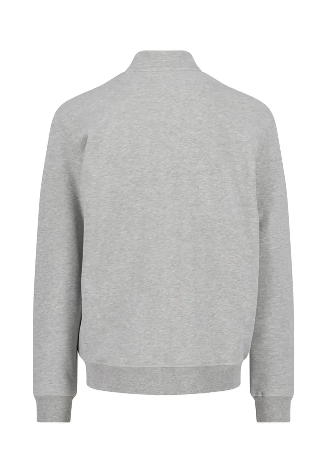 Sweater Men FYNCHHATTON Part Jacket With A Stand up Collar And Logodail photos With Interferers Navymedium Gray