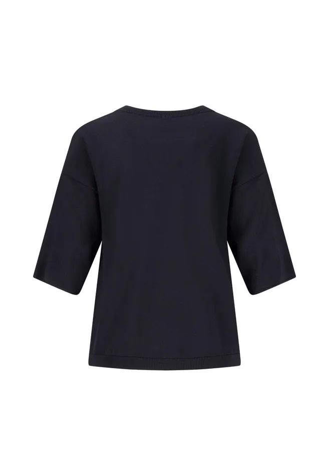 Sweater Women FYNCHHATTON Knitting Sweater With A Round Neckline Black