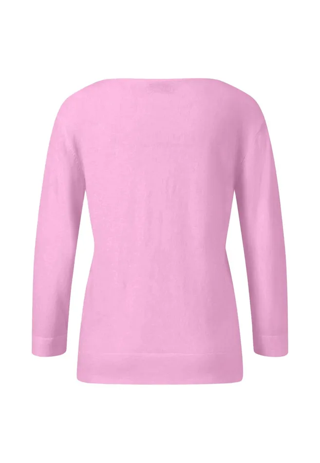 Sweater Women FYNCHHATTON Light Knitting Sweater Made Of Cottonsilk Mix Milkfondant Pinkbright Apricotblack