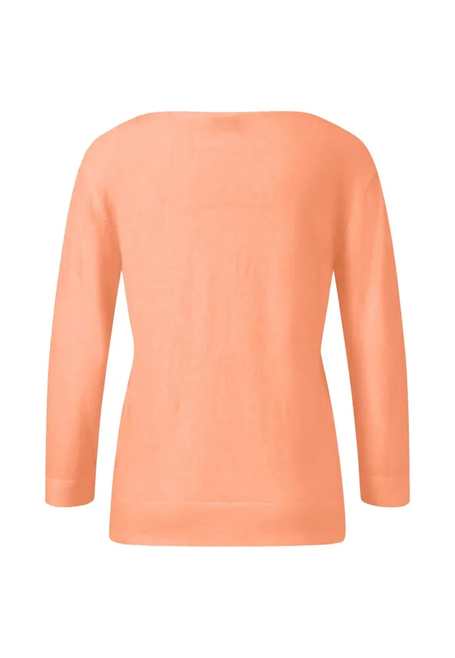 Sweater Women FYNCHHATTON Light Knitting Sweater Made Of Cottonsilk Mix Milkfondant Pinkbright Apricotblack