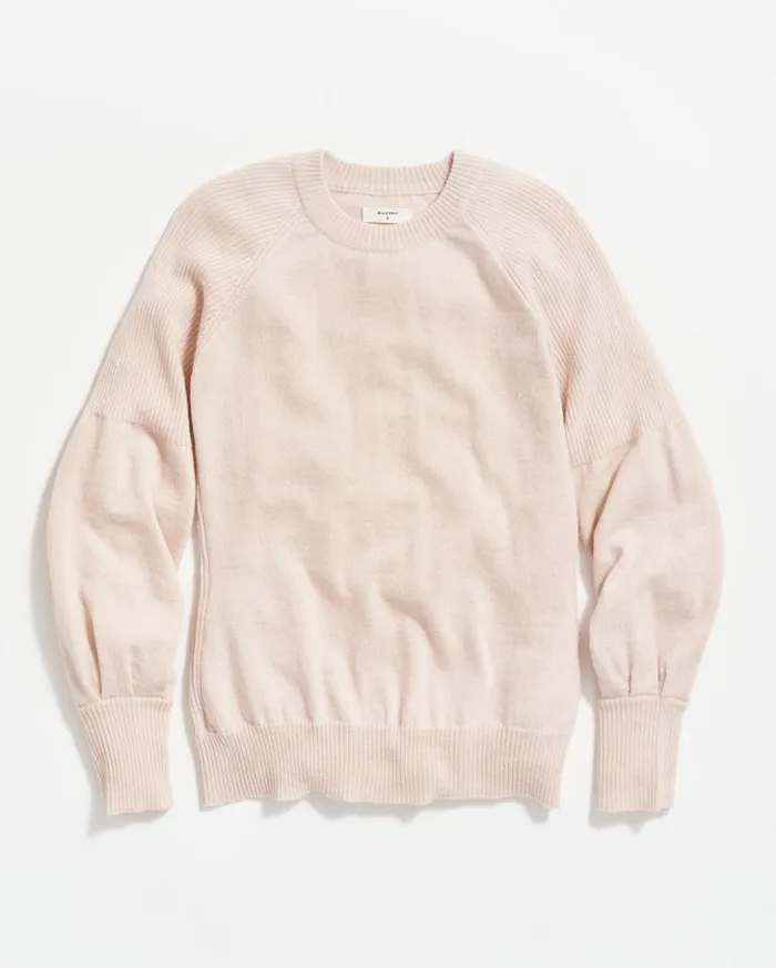 Sweaters and Knits Women Billy Reid Balloon Sleeve Crew Sweater Light Pink