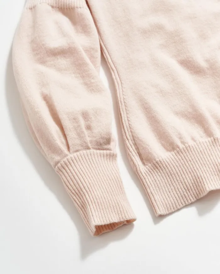 Sweaters and Knits Women Billy Reid Balloon Sleeve Crew Sweater Light Pink