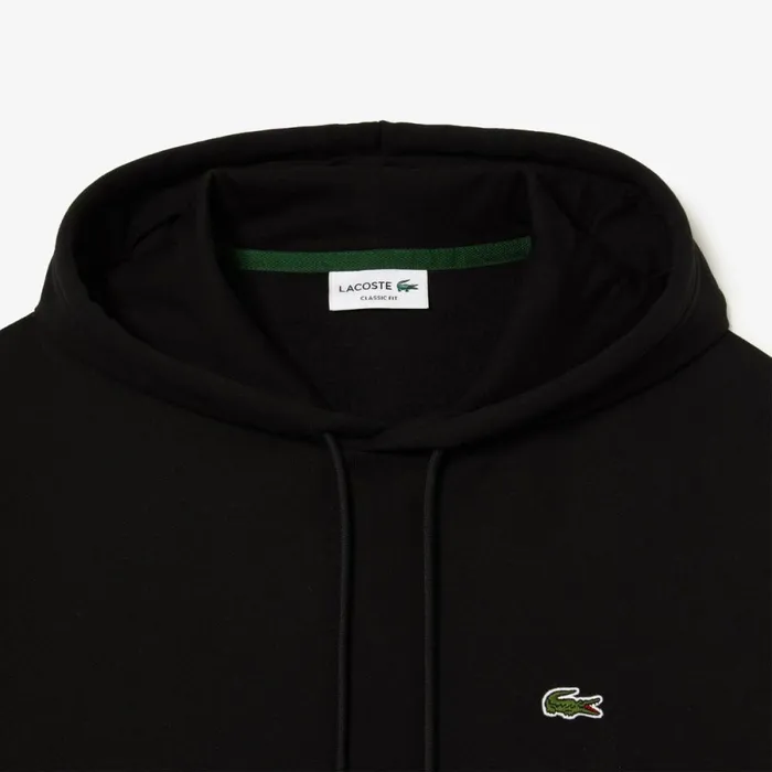 Sweaters and Sweatshirts Men Lacoste Men039s Classic Fit Cotton Blend Hoodie Black 031