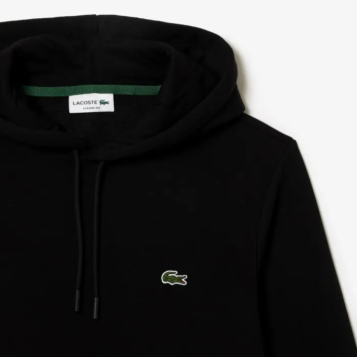 Sweaters and Sweatshirts Men Lacoste Men039s Classic Fit Cotton Blend Hoodie Black 031
