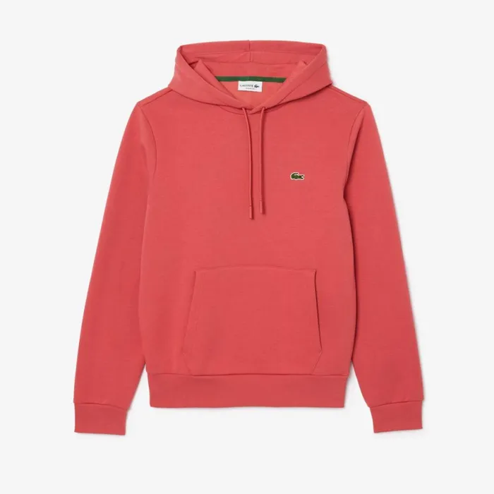 Sweaters and Sweatshirts Men Lacoste Men039s Classic Fit Cotton Blend Hoodie Pink Zv9
