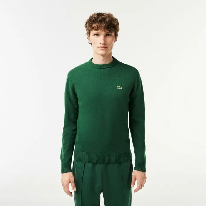 Sweaters and Sweatshirts Men Lacoste Men039s Crew Neck Wool Sweater Pine Green 132 Sweaters and Sweatshirts Men Lacoste Men039s Crew Neck Wool Sweater Pine Green 132