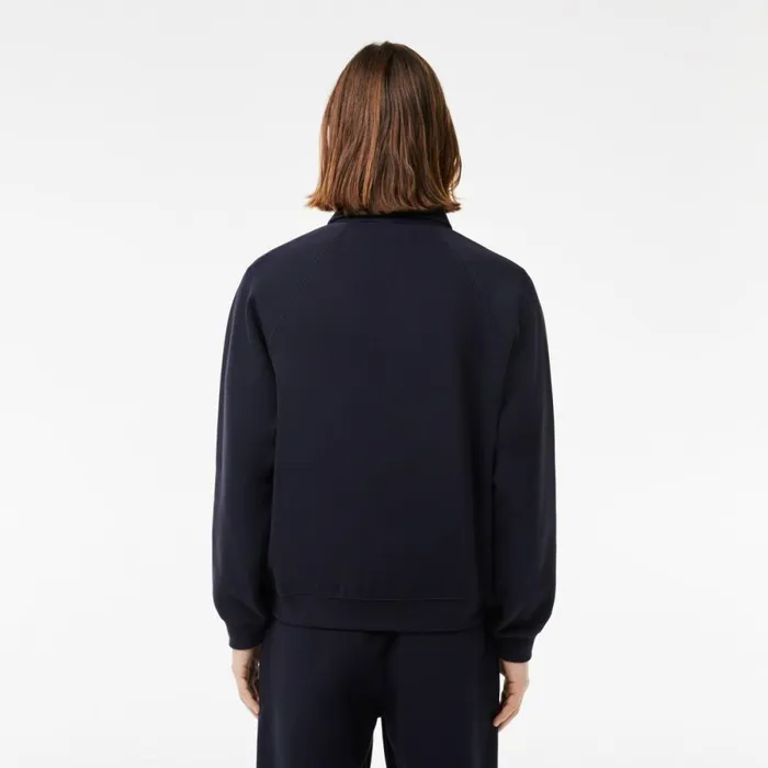 Sweaters and Sweatshirts Men Lacoste Men039s Loose Fit Piqu Sweatshirt Abysm Blue Hde