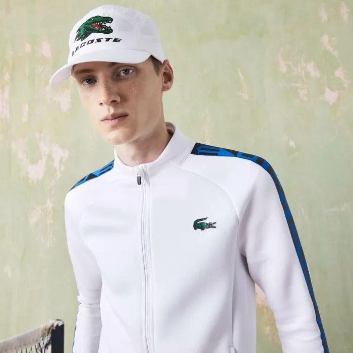 Sweaters and Sweatshirts Men Lacoste Men039s SPORT Printed ZipUp Tennis Sweatshirt White 001 Sweaters and Sweatshirts Men Lacoste Men039s SPORT Printed ZipUp Tennis Sweatshirt White 001
