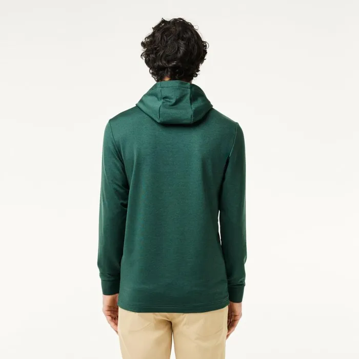 Sweaters and Sweatshirts Men Lacoste Men039s UltraDry Golf Hoodie Green Iwg