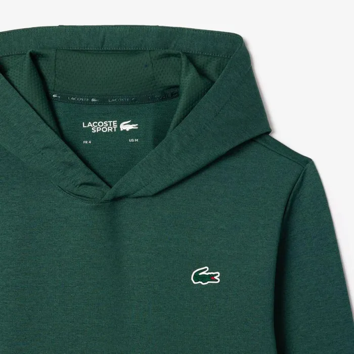 Sweaters and Sweatshirts Men Lacoste Men039s UltraDry Golf Hoodie Green Iwg