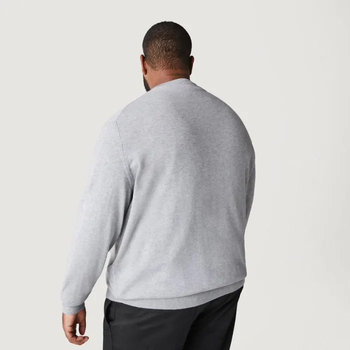 Sweaters and Sweatshirts Men Lacoste Men039s VNeck Organic Cotton Sweater Grey Chine Cca