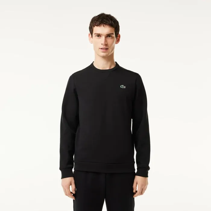 Sweaters and Sweatshirts Men Lacoste Mens Sport Mesh Panels Sweatshirt Black C31